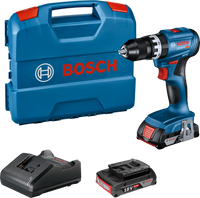 Bosch GSB 18V-45 Professional – Trapano a percussione a batteria 2 batterie 2 Ah