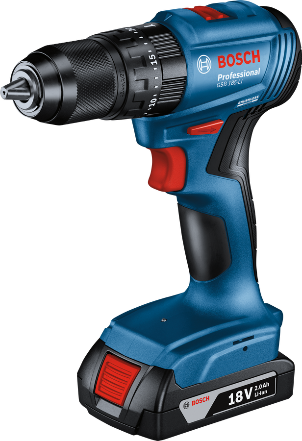 Bosch GSB 18V-45 Professional – Trapano a percussione a batteria 2 batterie 2 Ah