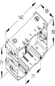 Porta blindata in legno per parete doppia per 5 unità KED265NL