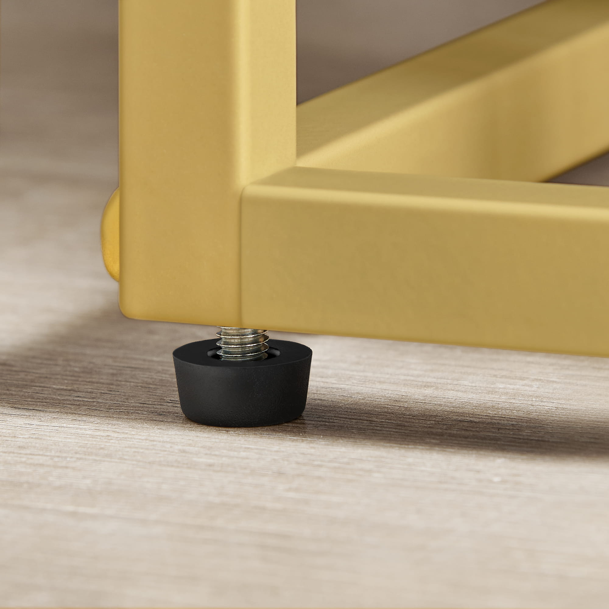 Portafiori Valora a 4 ripiani in marmo oro, design moderno in acciaio