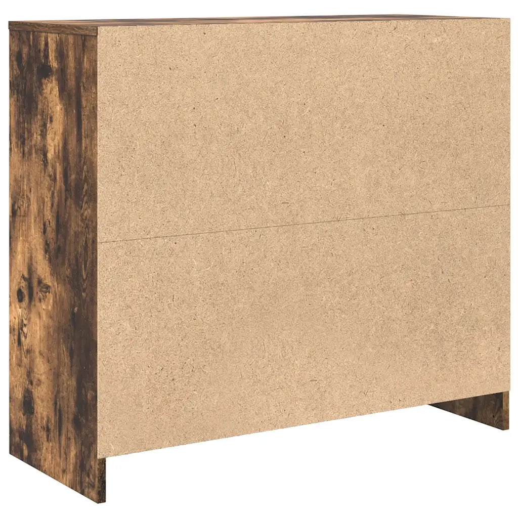 Credenza Rovere Fumo 85x34x76 cm in Legno Multistrato