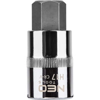 Topex 08-777 inserto esagonale c con bussola 1/2, h17 x 55 mm ds