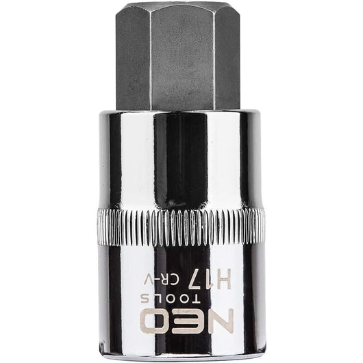 Topex 08-777 inserto esagonale c con bussola 1/2, h17 x 55 mm ds