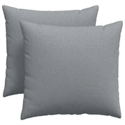Cuscini da Divano 2 pz | Cuscini per sedie Grigio chiaro 45 x 45 cm Tessuto