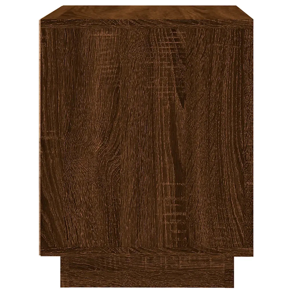 Comodini 2 pz-Set di 2 Tavolino da notte Rovere Marrone 44x35x45 cm in Legno Multistrato