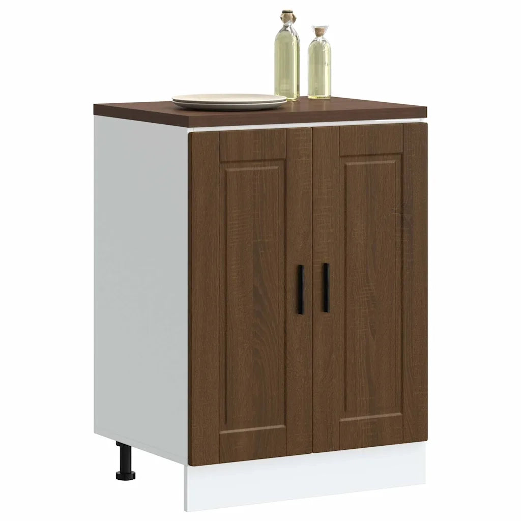 vidaXL Base da Cucina Porto Rovere Marrone in Legno Multistrato