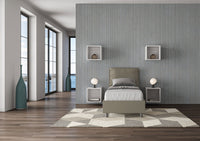 BS COM Letto singolo contenitore imbottito 80x210 similpelle cappuccino