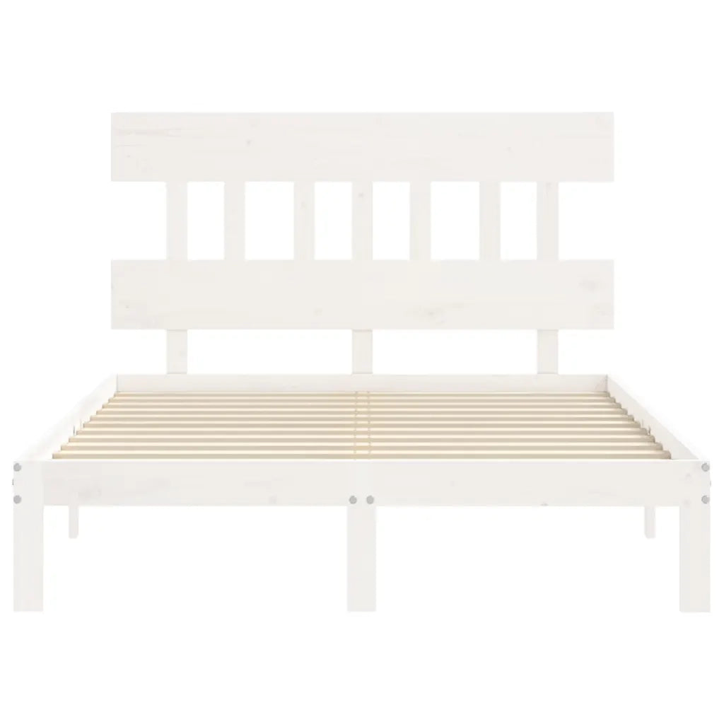 Giroletto con Testiera Bianco Small Double Legno Massello 3193567