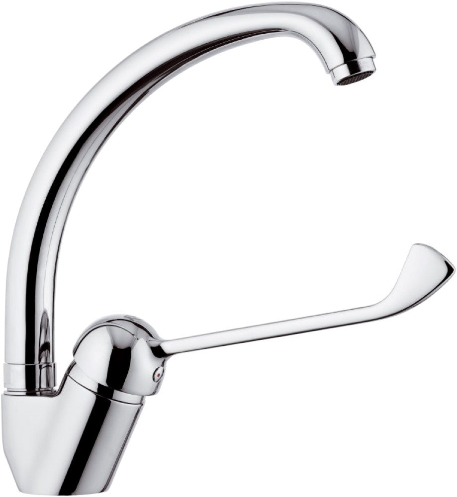 Rubinetto per lavello con bocca alta girevole - serie kiss