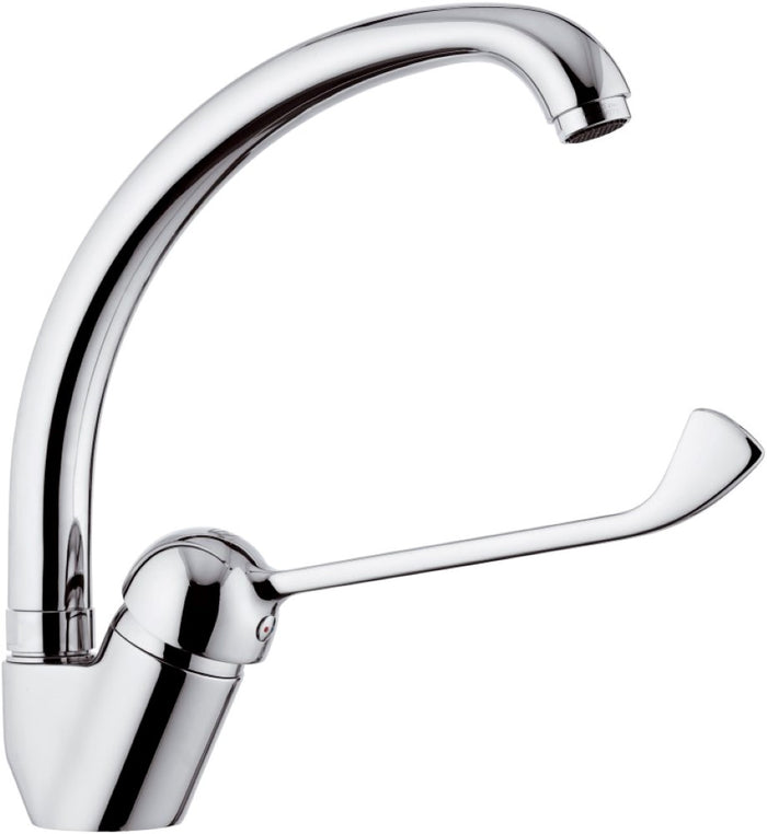 Rubinetto per lavello con bocca alta girevole - serie kiss