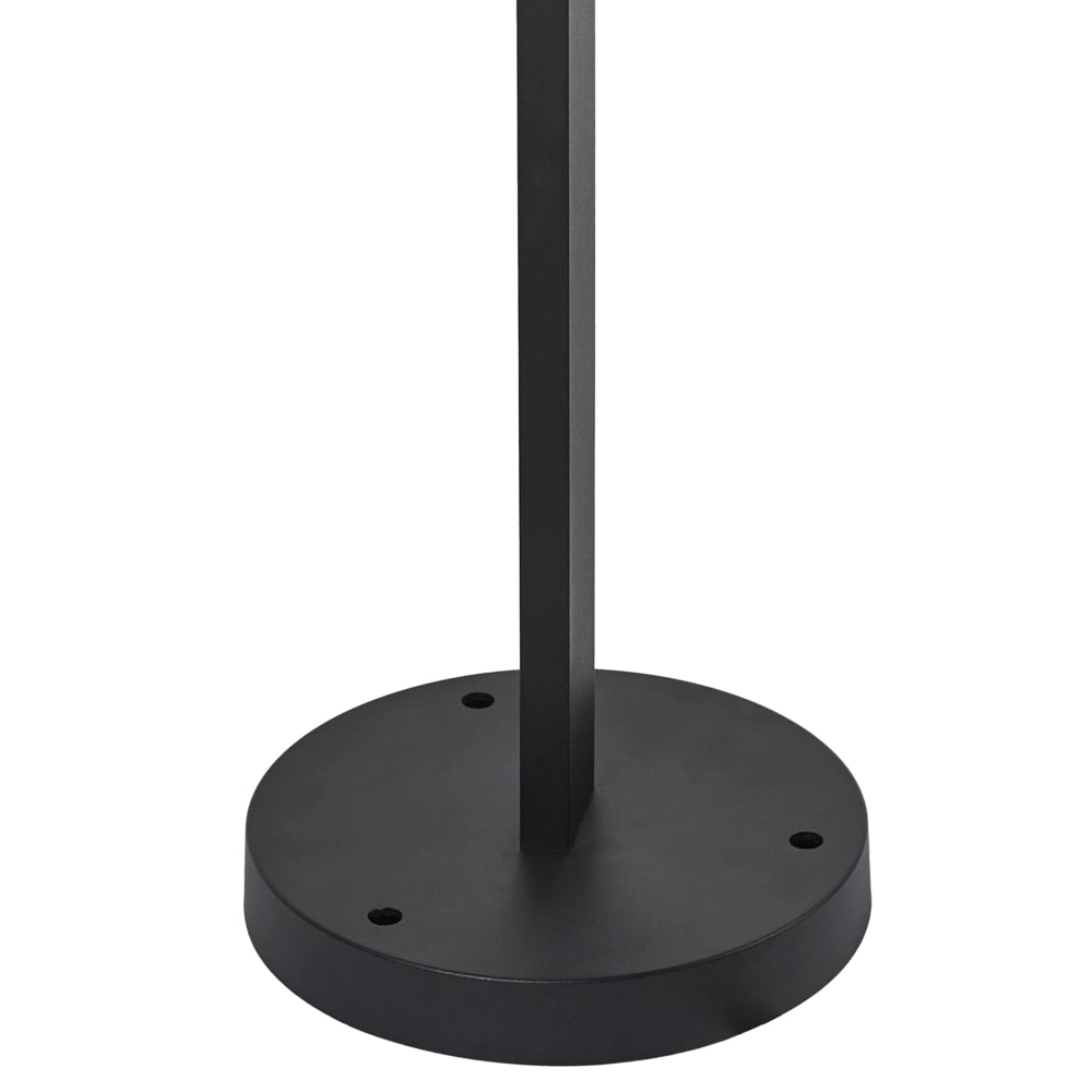 Lampione Dissuasore di luce in alluminio nero da 105 cm Lampada da giardino per esterni Illuminazione di design moderno