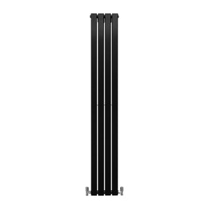 Radiatore Termosifone Termoarredo Design Piatto Pannello Elementi Nero Opaco