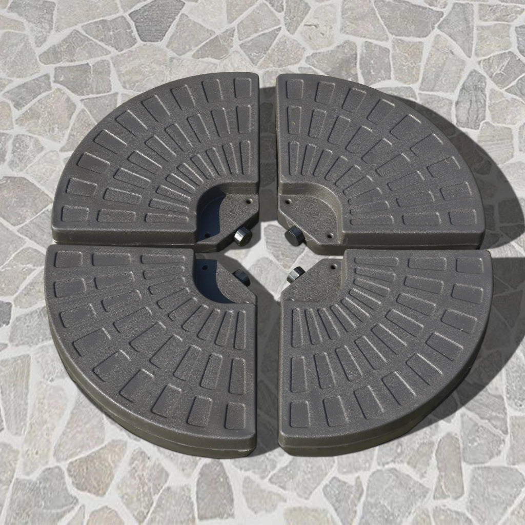 Base per Ombrellone da Giardino ¨C zephmum ¨C 100x100x10.5cm Caff¨¨