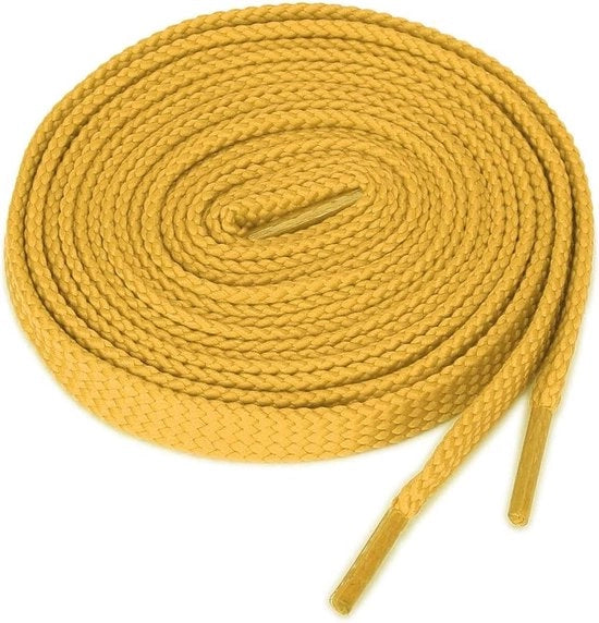 Viti in acciaio per scarpe in giallo oro, 140cm di lunghezza
