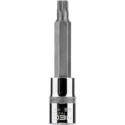 Topex 08-742 inserto spline su b bussola 1/2 m8 x 100 mm acciai