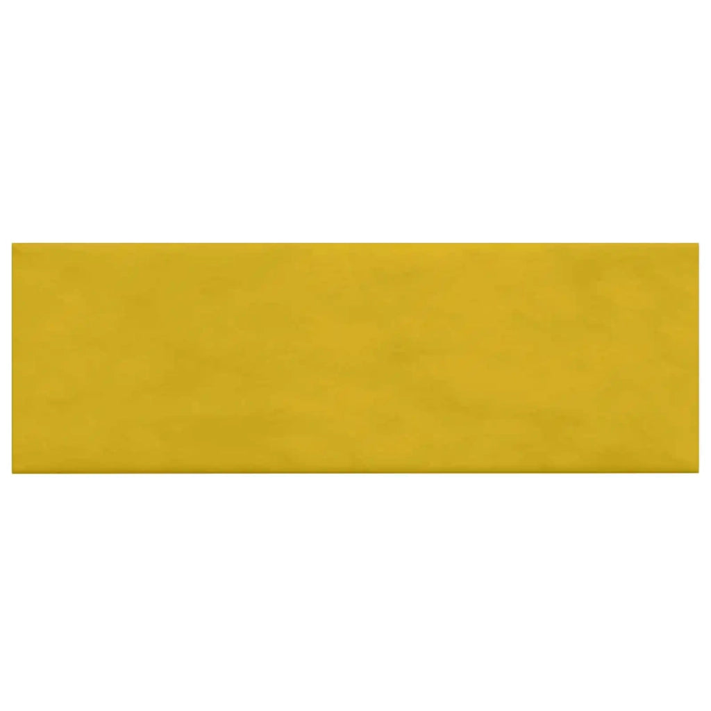 Testiera da Parete 12 pcs Giallo Velluto 42046505