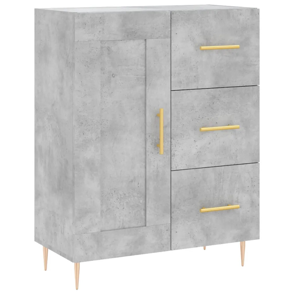 Credenza Grigio Cemento 69,5x34x180 cm in Legno Multistrato 3198653