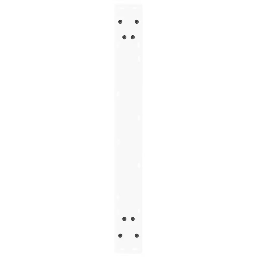 Gambe per tavolo da pranzo a forma di V 3 pz bianche 80x(72-73,3) cm in acciaio