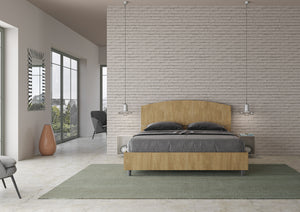 BS COM Letto matrimoniale contenitore 160x190 quercia