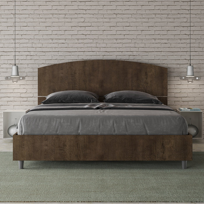 BS COM Letto matrimoniale contenitore 160x200 noce