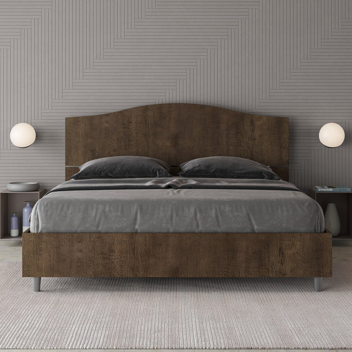 BS COM Letto matrimoniale contenitore 160x190 noce