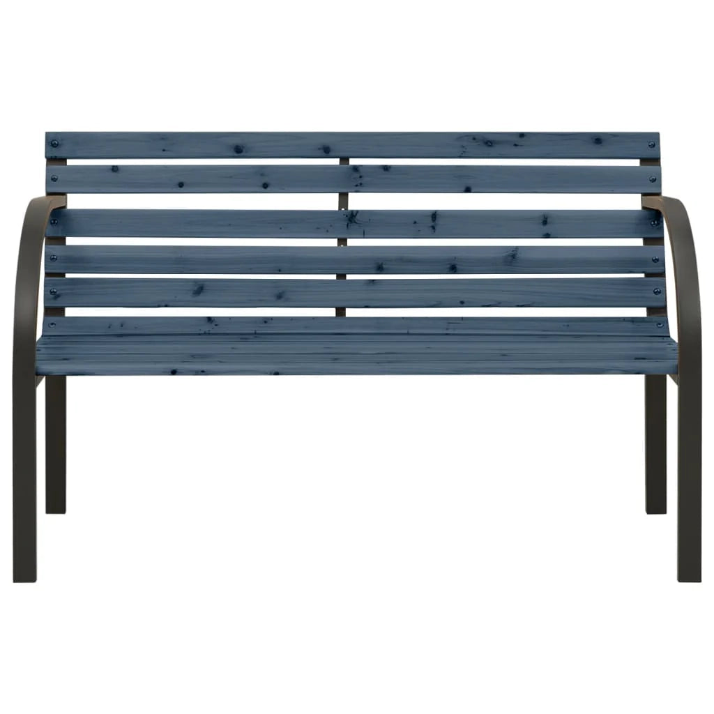 Panca da giardino mobili da esterno per patio terrazza per bambini 81 cm legno di pino cinese grigio 02_0011762