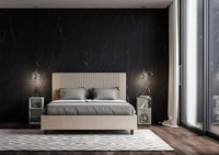 BS COM Letto matrimoniale contenitore doppia alzata imbottito 160x200 similpelle tortora