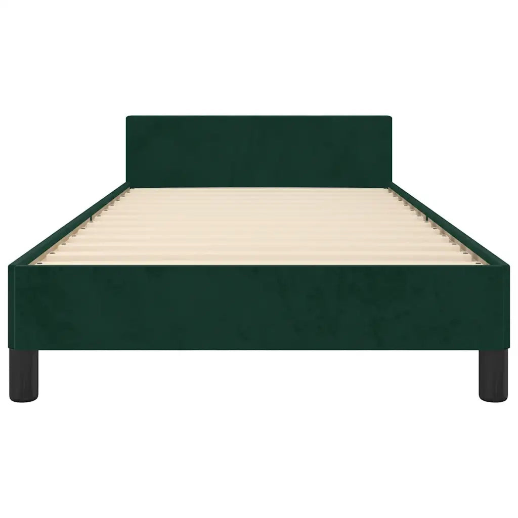 Giroletto senza Materasso Verde Scuro 80x200 cm in Velluto 3125968