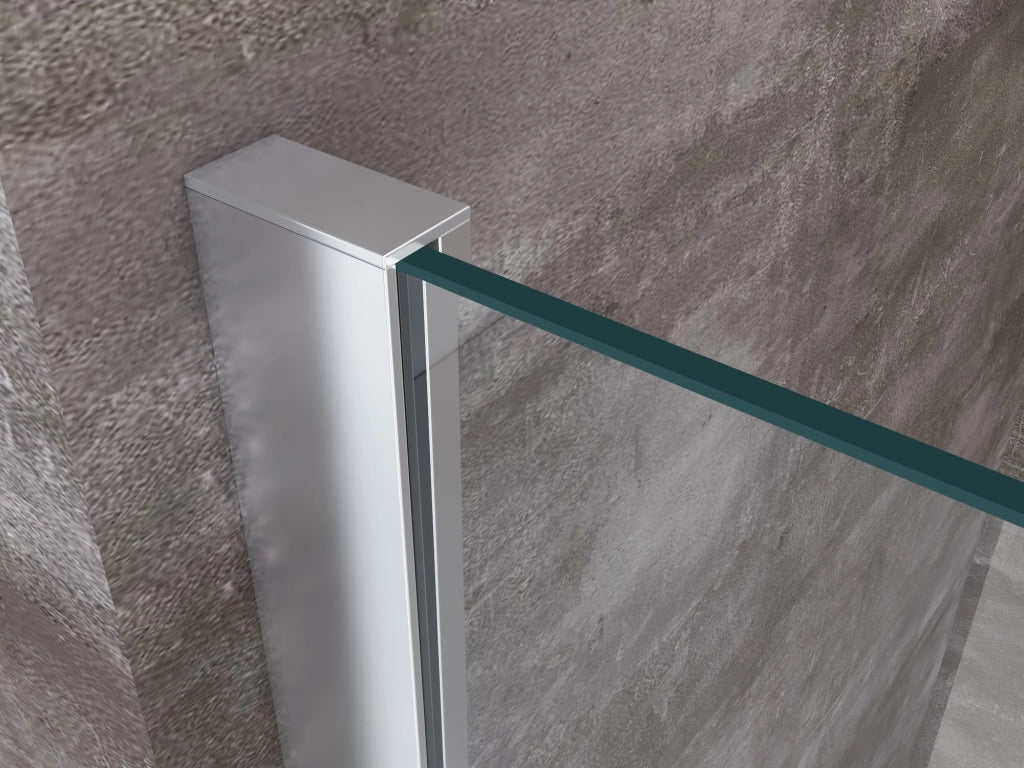 Parete doccia 8 MM Walk in Reversibile Altezza 200 CM 80 regolabile 78-80