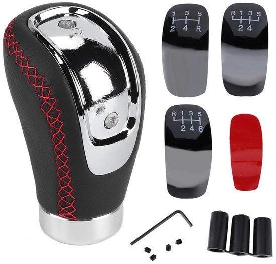 Regolatore di velocità con manopola in ABS/Cuoio - Auto Stick Shifter - Design elegante - Duraturo - Predisposizione comoda - Aggiornamento stile - Levetta di cambio