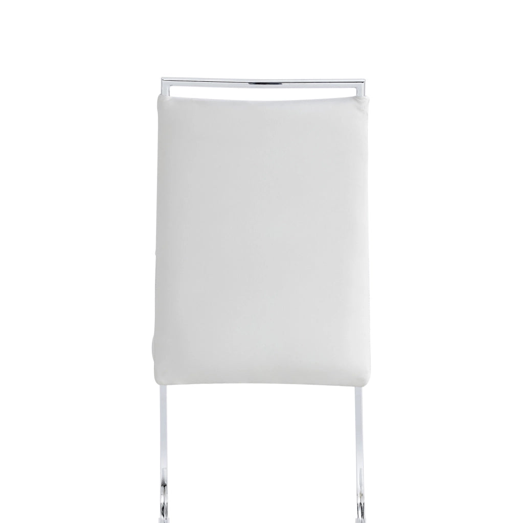 Sedia con schienale alto ergonomica in metallo bianca