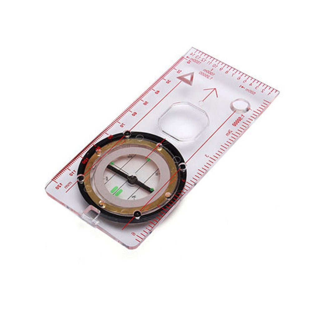 Trade Shop - Bussola Ingrandimento Righello Scala Da Cartografia Orientamento Nautica Camping -