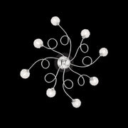 Chivasso, Lampada da Parete Materiale Struttura in Vetro, Argento