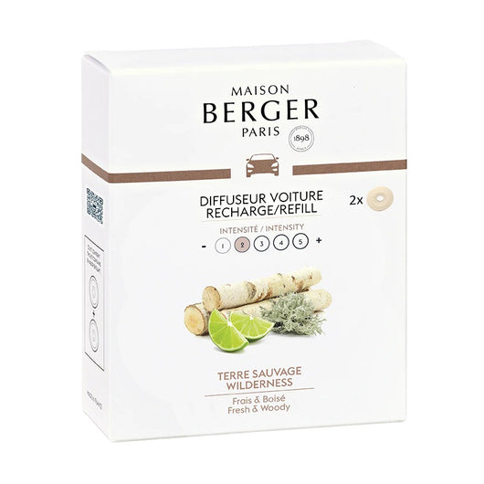 Ricarica Diffusore Auto Maison Berger Fragranza Terre Sauvage Selvagge 2Pz