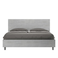 BS COM Letto matrimoniale contenitore 160x190 cemento