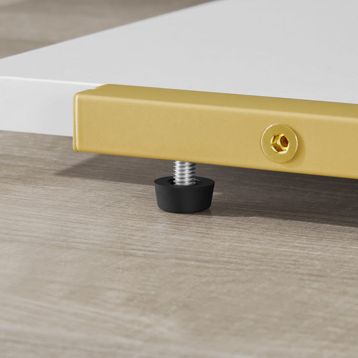 Portafiori Valora a 6 ripiani in marmo con struttura in ferro dorato per decorazione