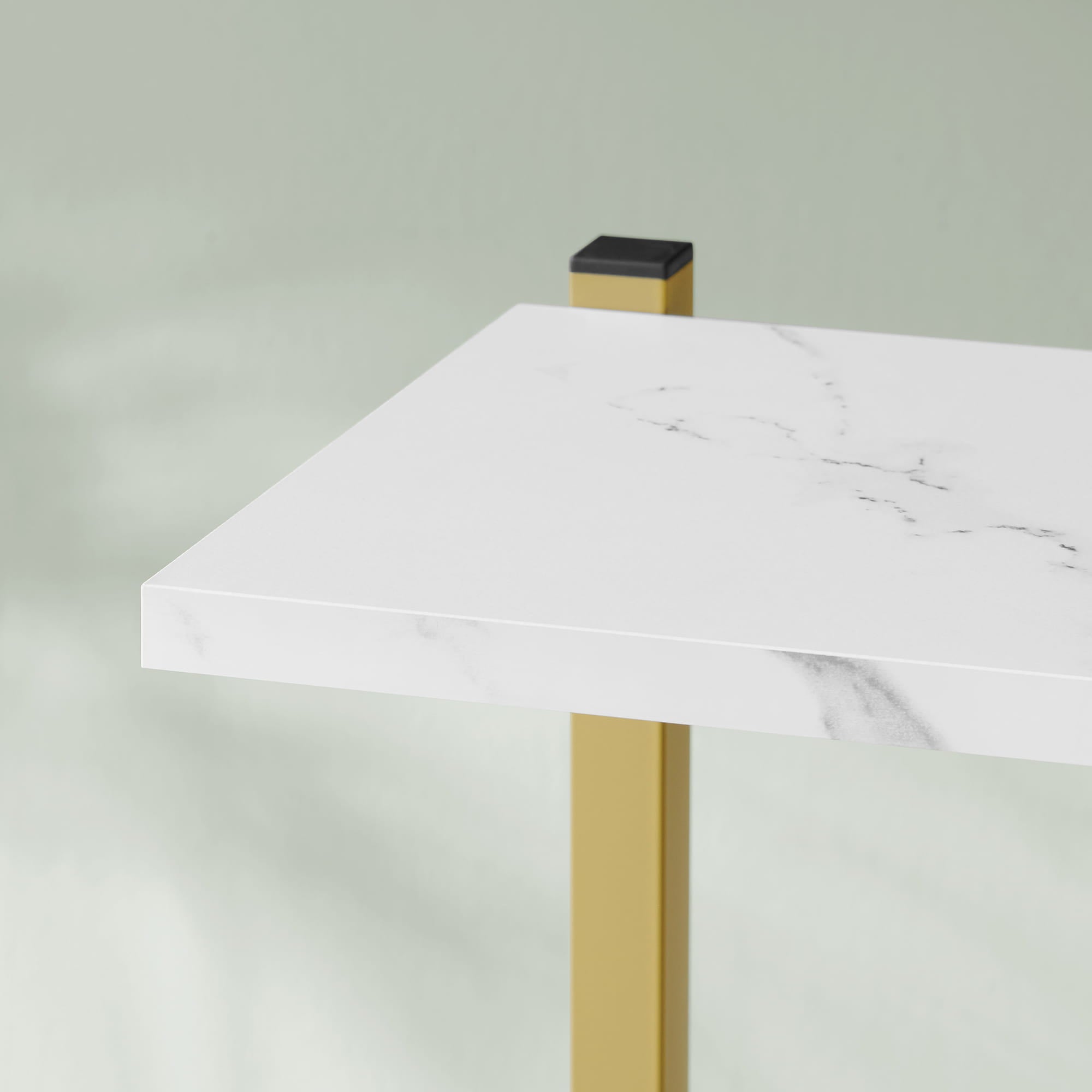 Portafiori Valora a 6 ripiani in marmo con struttura in ferro dorato per decorazione