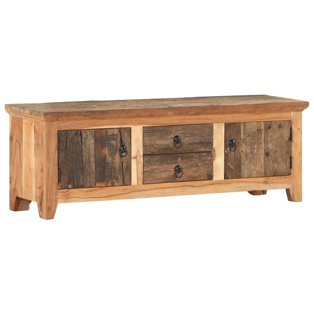 Mobile Porta TV 120x30x40cm in Massello di Acacia e di Recupero cod mxl 64508