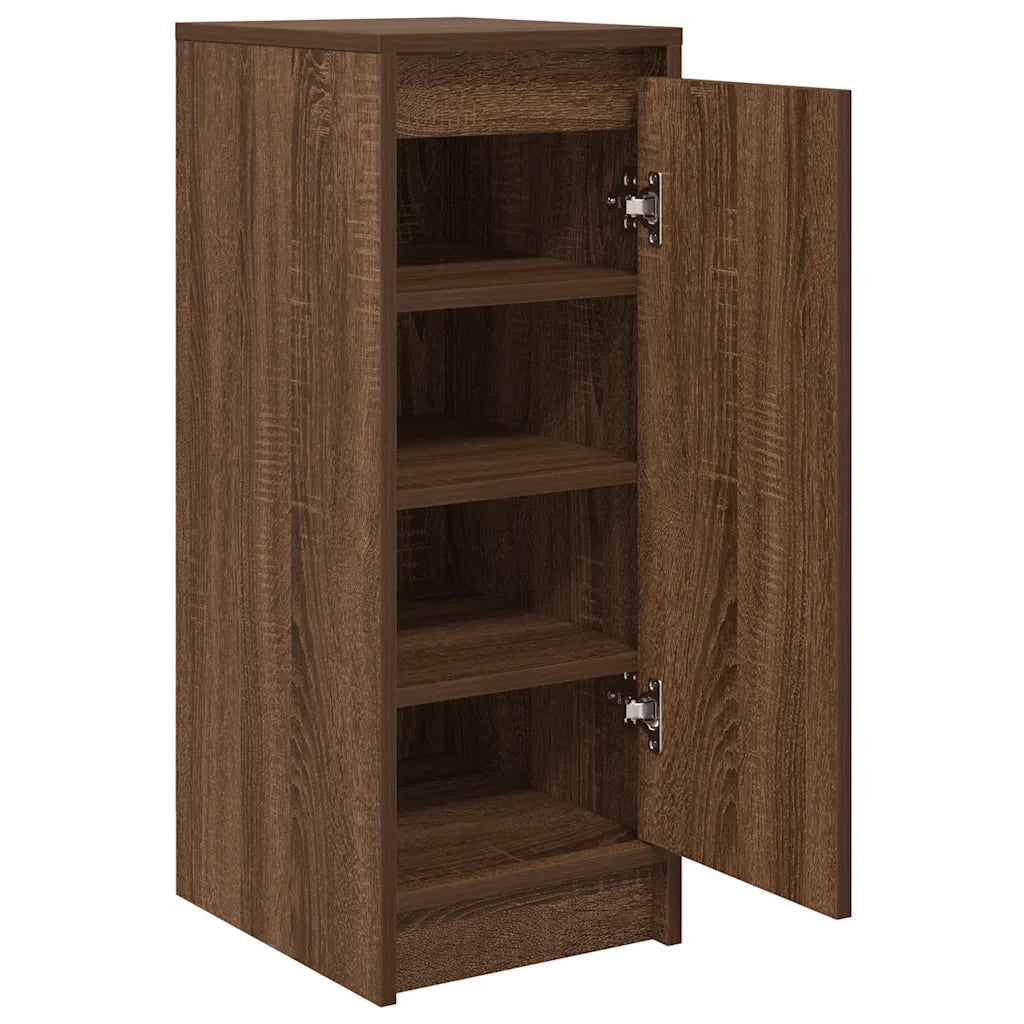 vidaXL Scarpiera Rovere Marrone 29,5x34x76 cm in Legno Multistrato