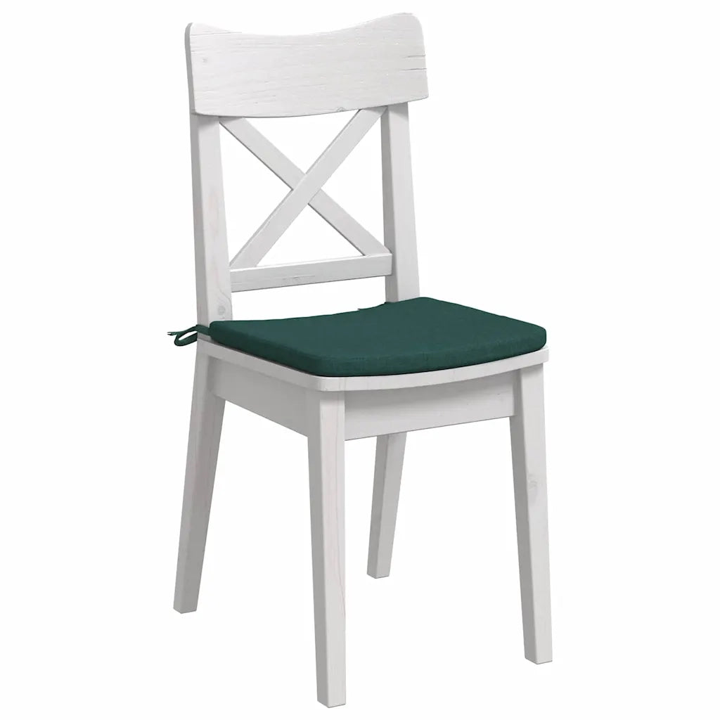Cuscini per Seduta 4 pcs Verde Scuro 40 x 40 x 3 cm Tessuto