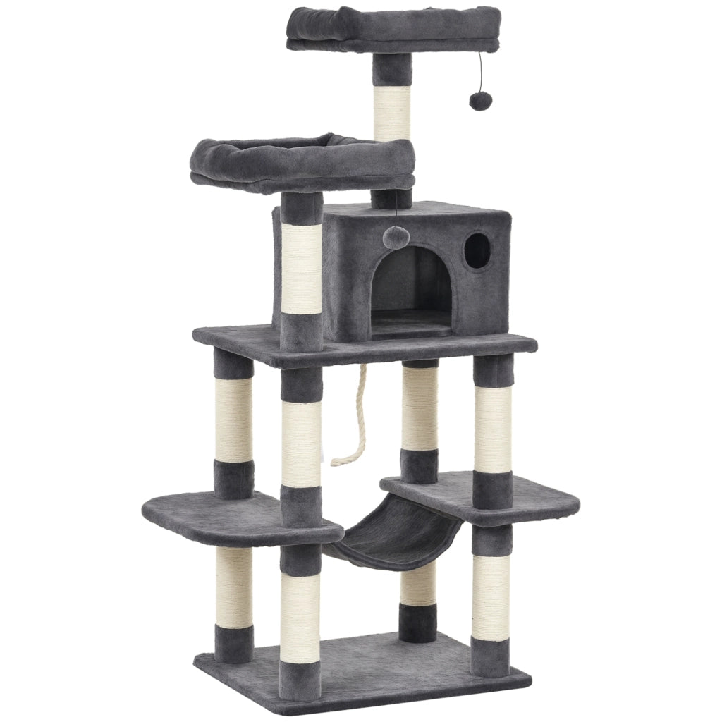 Tiragraffi Lusso con Amaca ¨C Xylo ¨C Grigio Scuro 60x48x144cm