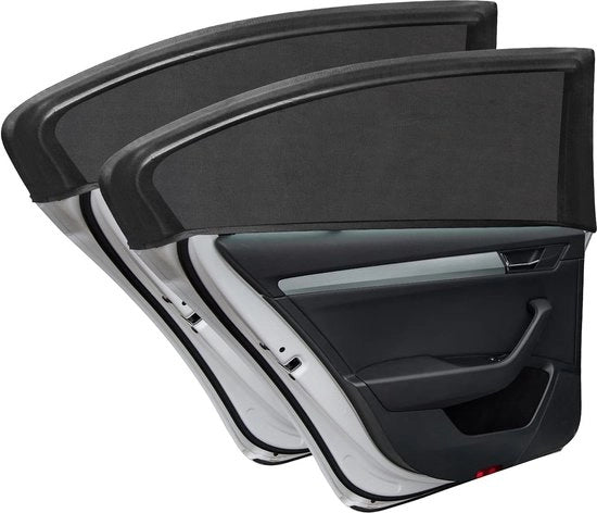 Sistema di protezione solare per auto, 2 pezzi, copertura per parafango laterale e posteriore a rete, blocca radiazioni UV, protezione solare per auto, difende la pelle da ustioni solari, ombreggiatore per auto adattabile a molti veicoli (M)