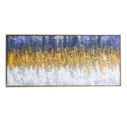 Quadro astratto su tela con cornice oro Quadro1