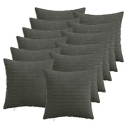 Federa 12 pcs HEERLEN Antracite 40 x 40 cm corduroy 908463