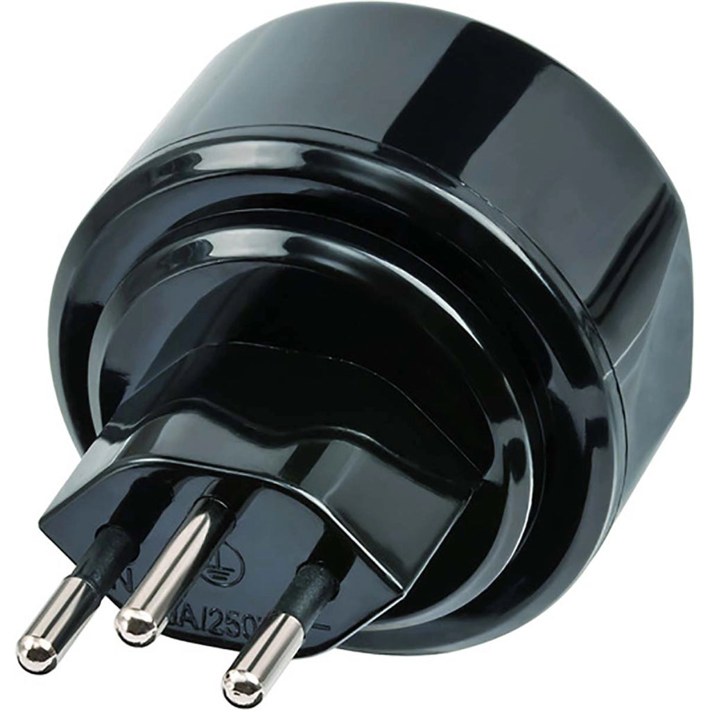 Adattatore da viaggio Europa-Svizzera IP20 10A Nero Brennenstuhl