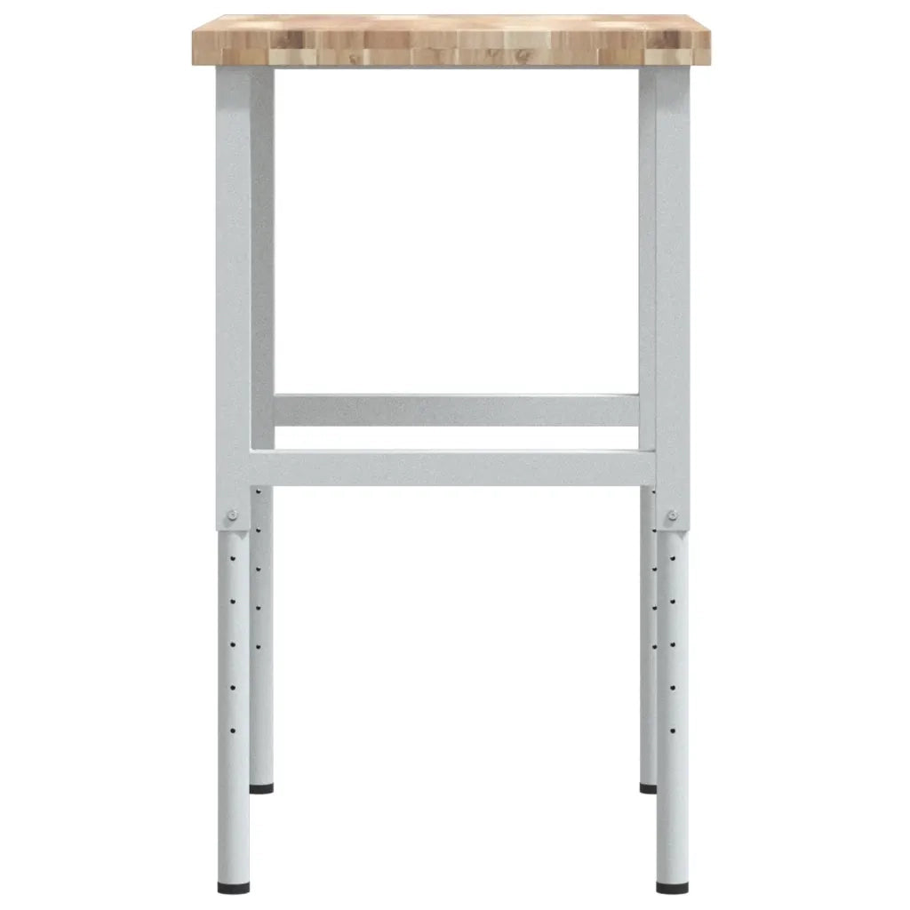 Banco Lavoro 80x60x(73-99,5) cm Legno di Faggio Rettangolare CFW2866574
