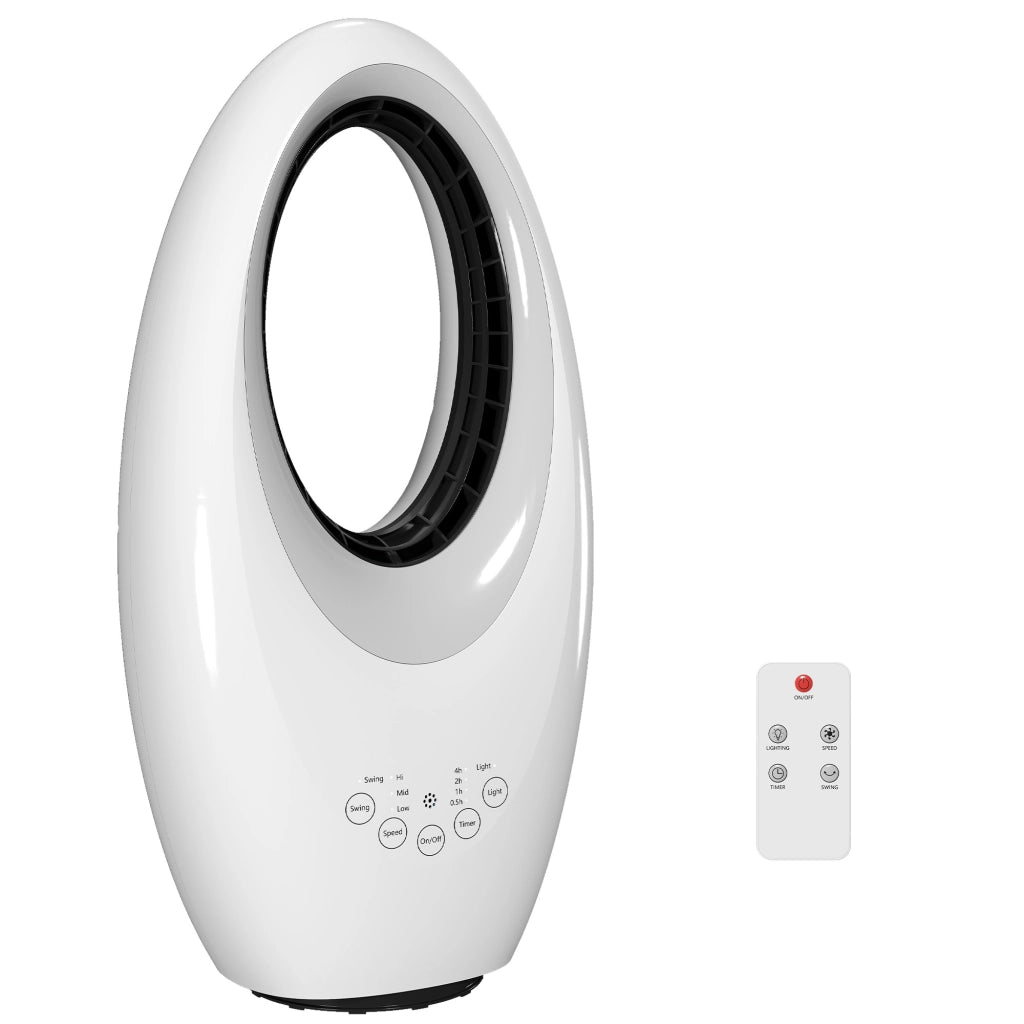 Ventilatore da pavimento senza pale con oscillazione ¨C zephmum ¨C LED, 3 velocita'