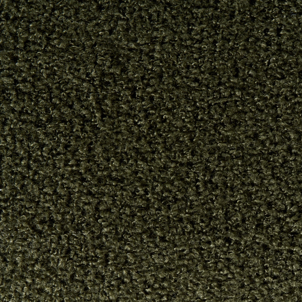 Pouf Verde Boucle Tappezzeria Gambe in legno di pino Poggiapiedi Accessori per la casa Soggiorno
