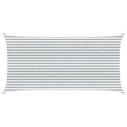 Vela Parasole | Telo Ombra | Vela da ombra solare Grigio chiaro e bianco 6 x 3 m