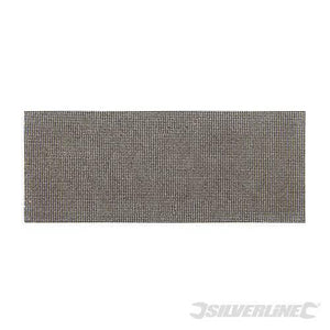 Fogli a rete abrasivi fissaggio a strappo 115 x 230 mm per platorelli riutilizzabili silverline - Grana 120